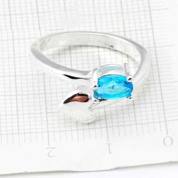 ❤️ NEW 💎 Heart 925 Sterling Silver Ring Adjustable Simple Minimalist Gift - Picture 5 of 5